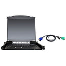 Aten CL5708MUKIT 17" Rackmount LCD with KVM Switch-TAA Compliant