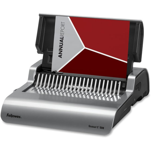 Fellowes Quasar™ E 500 Electric Comb Binding Machine w- Starter Kit