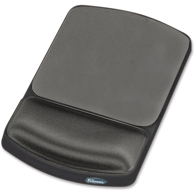 Fellowes Gel Wrist Rest and Mouse Pad - Graphite-Platinum