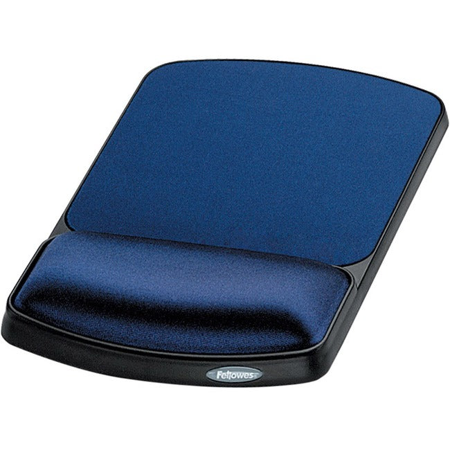 Fellowes Gel Wrist Rest and Mouse Rest - Sapphire-Black