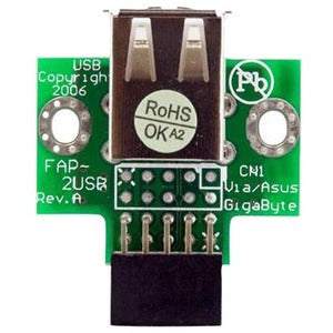 StarTech.com 2 Port USB Motherboard Header Adapter - USB A to USB 10 Pin Header F-F - American Tech Depot