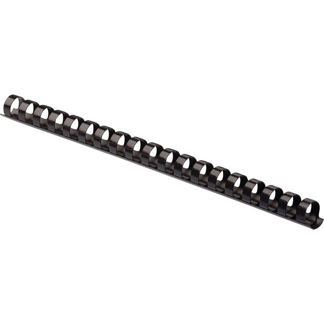 Fellowes Plastic Combs - Round Back, 1-2" , 90 sheets, Black, 100 pk