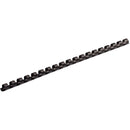Fellowes Plastic Combs - Round Back, 1-4" 20 sheets Black 100 pk