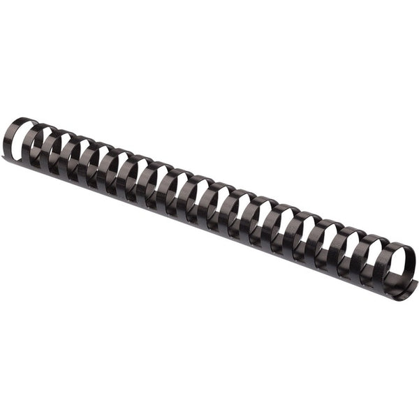Fellowes Plastic Combs - Oval Back, 1-1-2" , 340 sheets, Black, 50 pk