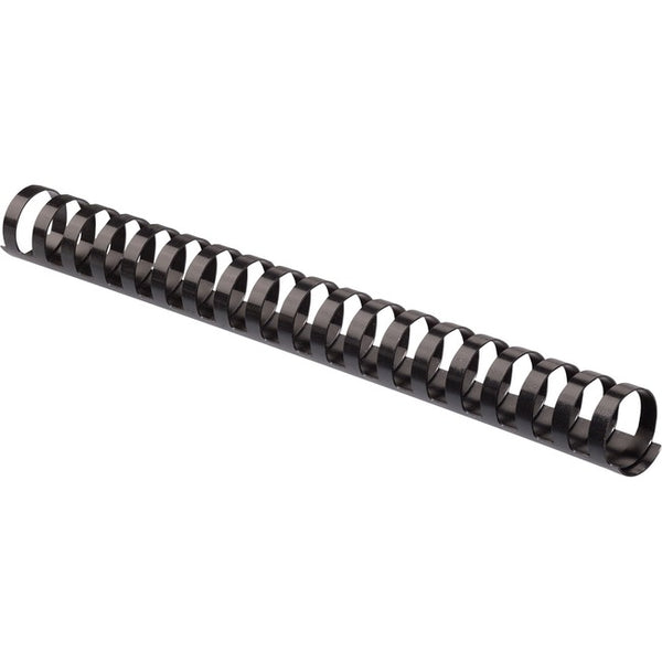 Fellowes Plastic Combs - Round Back, 1" , 200 sheets, Black, 10 pack