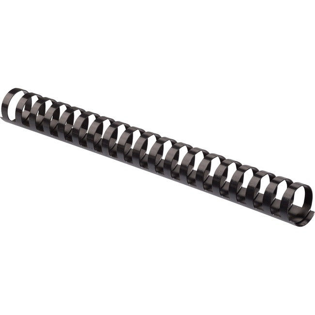 Fellowes Plastic Combs - Round Back, 1" , 200 sheets, Black, 10 pack