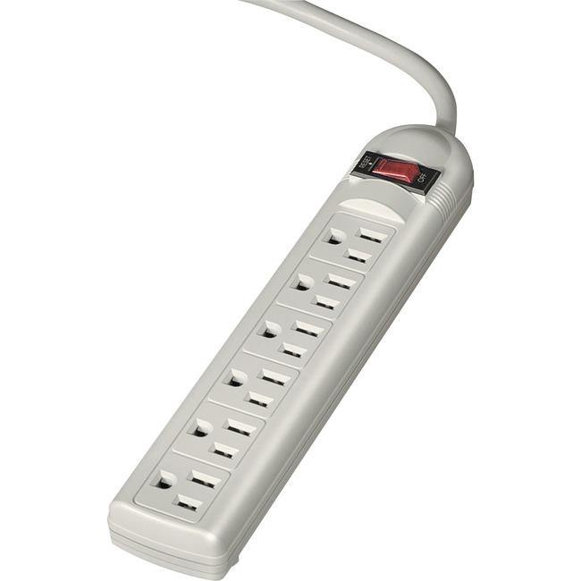 6 Outlet Power Strip with 90 Degree Outlets - American Tech Depot