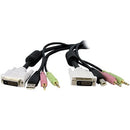StarTech.com 15 ft 4-in-1 USB DVI KVM Switch Cable with Audio - American Tech Depot