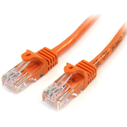 StarTech.com 15 ft Orange Snagless Cat5e UTP Patch Cable - American Tech Depot