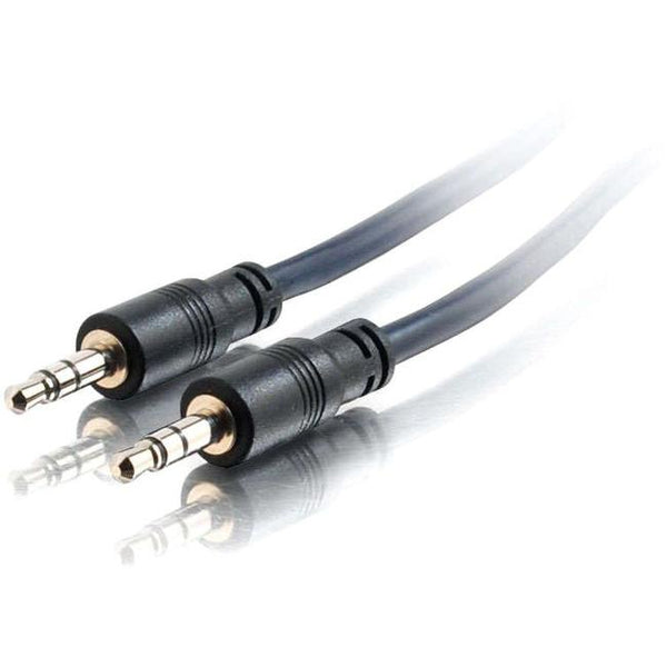 C2G 50ft Plenum-Rated 3.5mm Stereo Audio Cable with Low Profile Connectors - American Tech Depot