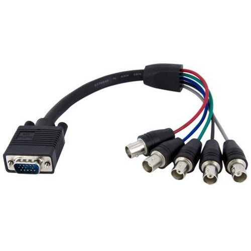 StarTech.com 1 ft Coax HD15 VGA to 5 BNC RGBHV Monitor Cable - American Tech Depot