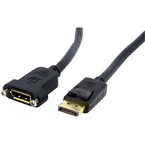StarTech.com 3ft DisplayPort Panel Mount Cable - F-M - American Tech Depot