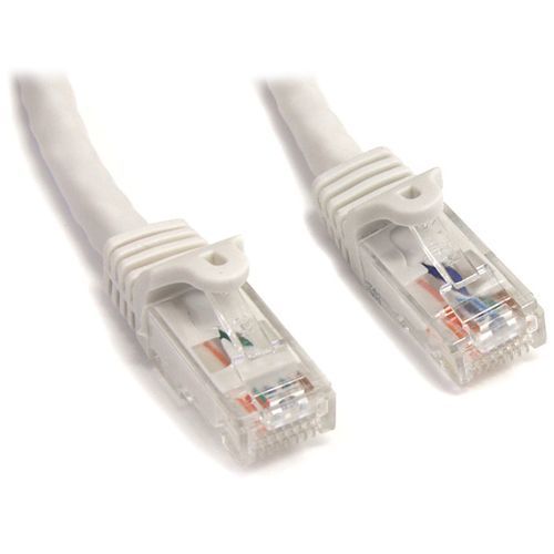 StarTech.com 3ft CAT6 Ethernet Cable - White Snagless Gigabit CAT 6 Wire - 100W PoE RJ45 UTP 650MHz Category 6 Network Patch Cord UL-TIA - American Tech Depot