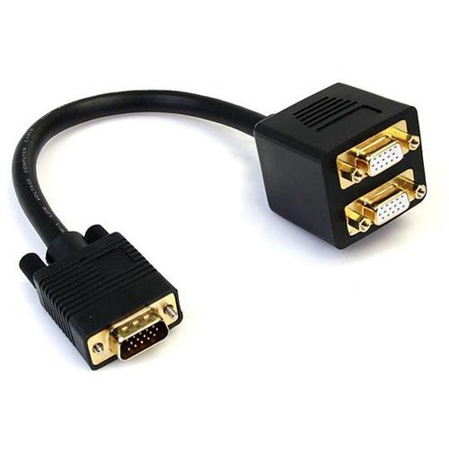 StarTech.com 1 ft VGA to 2x VGA Video Splitter Cable - M-F - American Tech Depot