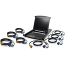 IOGEAR 8-Port LCD Combo KVM Switch with PS-2 KVM Cables