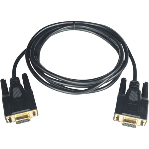 Tripp Lite 10ft Null Modem Serial RS232 Cable Adapter DB9 F-F 10' - American Tech Depot