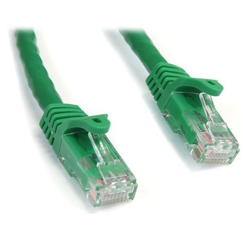 StarTech.com 15ft CAT6 Ethernet Cable - Green Snagless Gigabit CAT 6 Wire - 100W PoE RJ45 UTP 650MHz Category 6 Network Patch Cord UL-TIA - American Tech Depot
