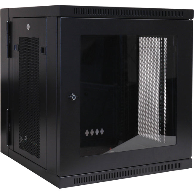 Tripp Lite 12U Wall Mount Rack Enclosure Server Cabinet Hinged Swinging Acrylic Window - American Tech Depot