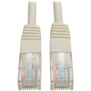 Tripp Lite 1ft Cat5e - Cat5 350MHz Molded Patch Cable RJ45 M-M White 1' - American Tech Depot