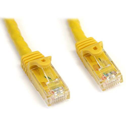 StarTech.com 15ft CAT6 Ethernet Cable - Yellow Snagless Gigabit CAT 6 Wire - 100W PoE RJ45 UTP 650MHz Category 6 Network Patch Cord UL-TIA - American Tech Depot