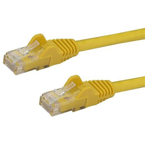 StarTech.com 25ft CAT6 Ethernet Cable - Yellow Snagless Gigabit CAT 6 Wire - 100W PoE RJ45 UTP 650MHz Category 6 Network Patch Cord UL-TIA - American Tech Depot