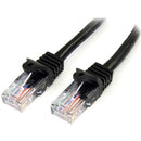 StarTech.com 15 ft Black Cat5e Snagless UTP Patch Cable - American Tech Depot