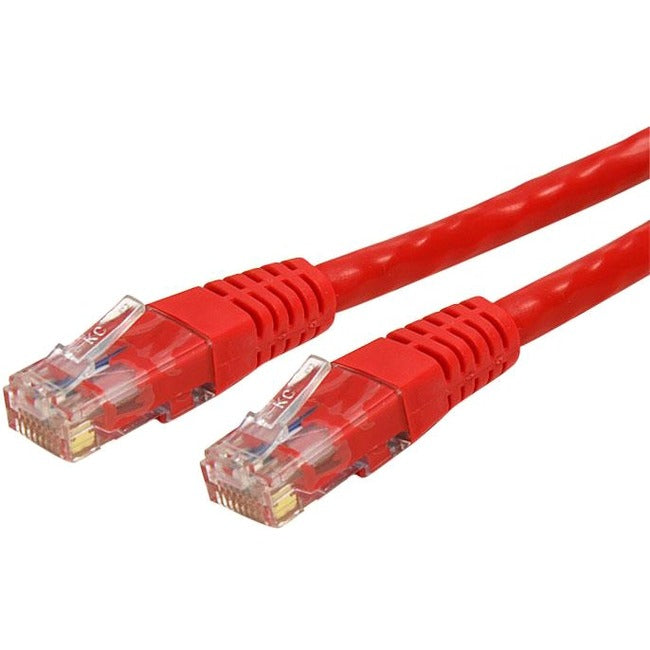 StarTech.com 5ft CAT6 Ethernet Cable - Red Molded Gigabit CAT 6 Wire - 100W PoE RJ45 UTP 650MHz - Category 6 Network Patch Cord UL-TIA - American Tech Depot