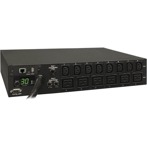 Tripp Lite PDU Switched 208V - 240V 30A 8 C13; 6 C19 L6-30P Horizontal 2URM - American Tech Depot