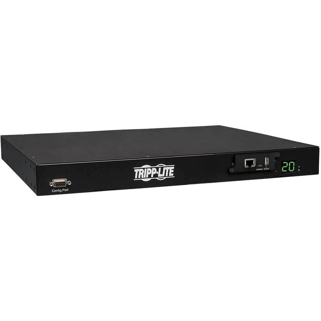 Tripp Lite PDU Switched ATS 200-240V 16-20A 8 C13 2 C19 C20 Horizontal 1URM