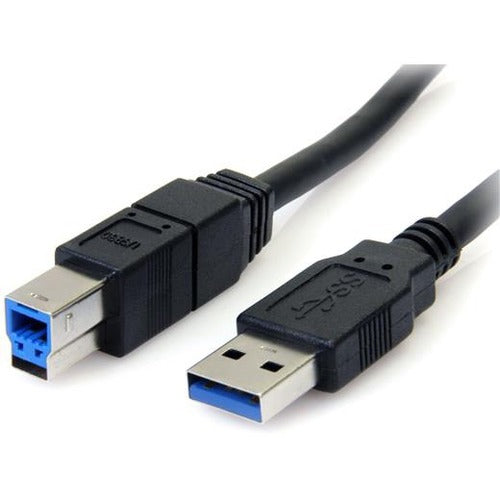 StarTech.com 10 ft Black SuperSpeed USB 3.0 Cable A to B - M-M - American Tech Depot