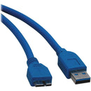 Tripp Lite 10ft USB 3.0 SuperSpeed Device Cable USB-A Male to USB Micro-B Male - American Tech Depot