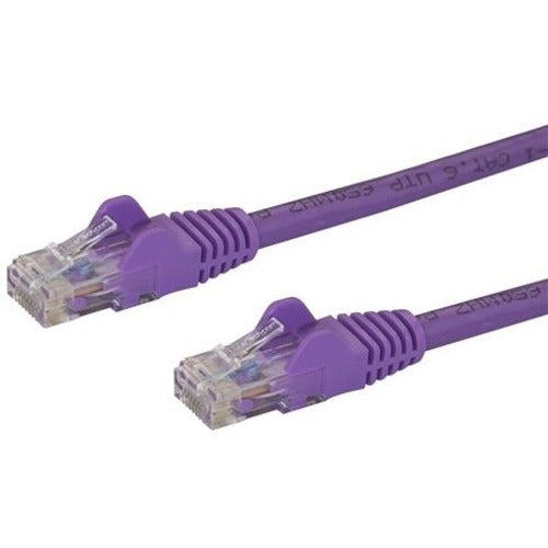 StarTech.com 100ft CAT6 Ethernet Cable - Purple Snagless Gigabit CAT 6 Wire 100W PoE RJ45 UTP 650MHz Category 6 Network Patch Cord UL-TIA - American Tech Depot