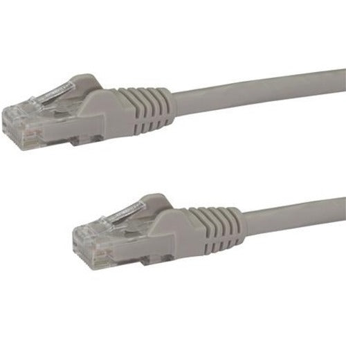 StarTech.com 50ft CAT6 Ethernet Cable - Gray Snagless Gigabit CAT 6 Wire - 100W PoE RJ45 UTP 650MHz Category 6 Network Patch Cord UL-TIA - American Tech Depot