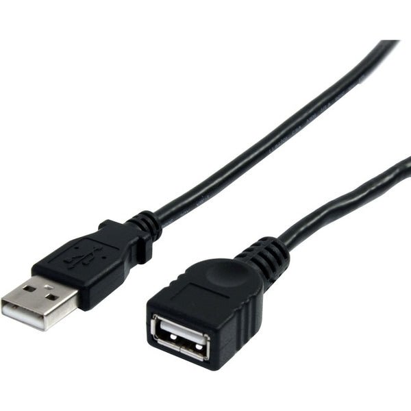StarTech.com 10 ft Black USB 2.0 Extension Cable A to A - M-F - American Tech Depot
