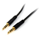 StarTech.com 10 ft Slim 3.5mm Stereo Audio Cable - M-M - American Tech Depot
