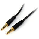 StarTech.com 15 ft Slim 3.5mm Stereo Audio Cable - M-M - American Tech Depot