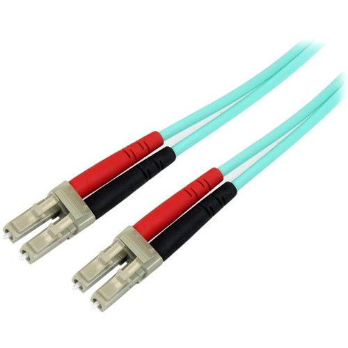 StarTech.com 10m Fiber Optic Cable - 10 Gb Aqua - Multimode Duplex 50-125 - LSZH - LC-LC - OM3 - LC to LC Fiber Patch Cable - American Tech Depot
