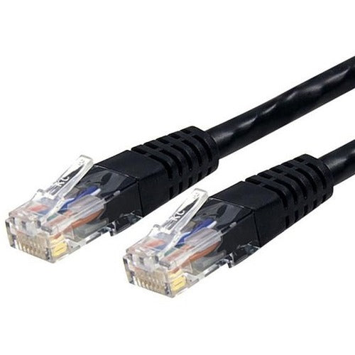 StarTech.com 2ft CAT6 Ethernet Cable - Black Molded Gigabit CAT 6 Wire - 100W PoE RJ45 UTP 650MHz - Category 6 Network Patch Cord UL-TIA - American Tech Depot