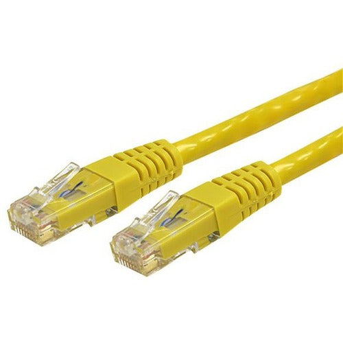 StarTech.com 7ft CAT6 Ethernet Cable - Yellow Molded Gigabit CAT 6 Wire - 100W PoE RJ45 UTP 650MHz - Category 6 Network Patch Cord UL-TIA - American Tech Depot
