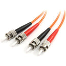 StarTech.com 1m Fiber Optic Cable - Multimode Duplex 62.5-125 - LSZH - ST-ST - OM1 - ST to ST Fiber Patch Cable - American Tech Depot