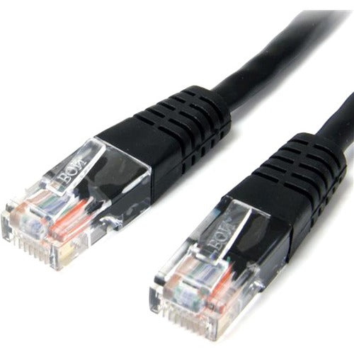 StarTech.com 3 ft Black Molded Cat5e UTP Patch Cable - American Tech Depot