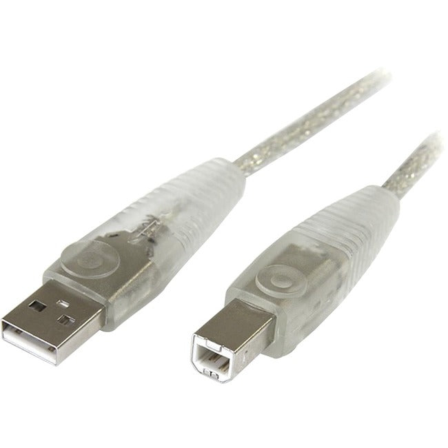 StarTech.com 6 ft Transparent USB 2.0 Cable - A to B - American Tech Depot