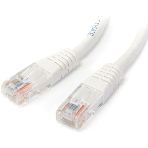 StarTech.com 1 ft White Molded Cat5e UTP Patch Cable - American Tech Depot