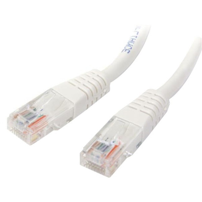 StarTech.com 2 ft White Molded Cat5e UTP Patch Cable - American Tech Depot