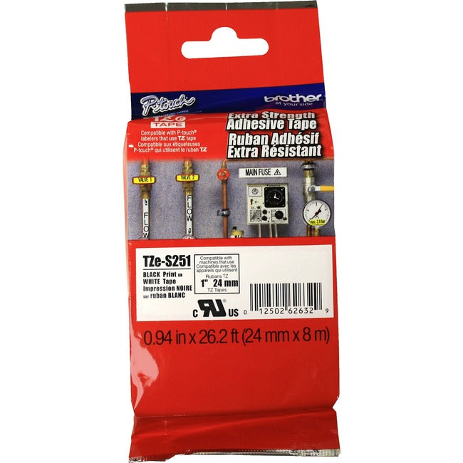 Brother Extra Strength Adhesive 1" TZ Tapes - American Tech Depot