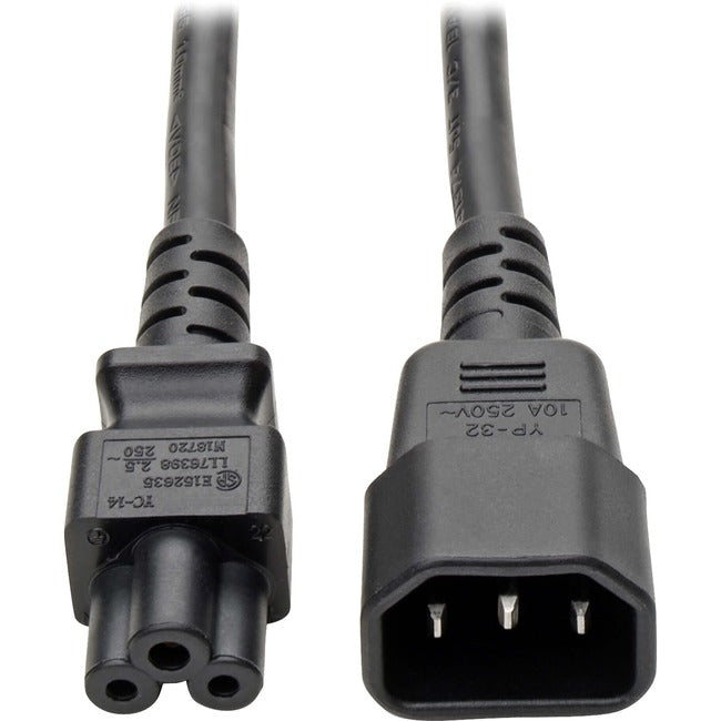 Tripp Lite 6ft Laptop Power Cord Adapter Cable C14 to C5 2.5A 18AWG 6' - American Tech Depot