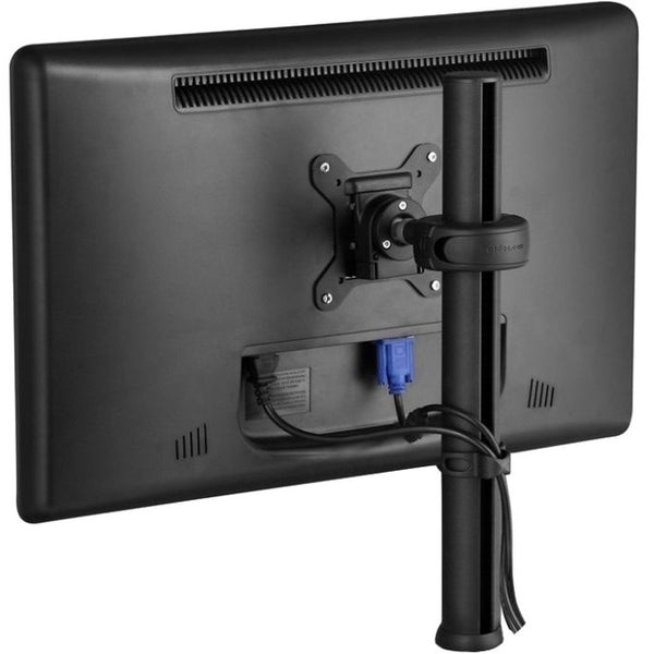 Atdec 16.5in pole desk mount with one display head - Loads up to 26.5lb - VESA 75x75, 100x100