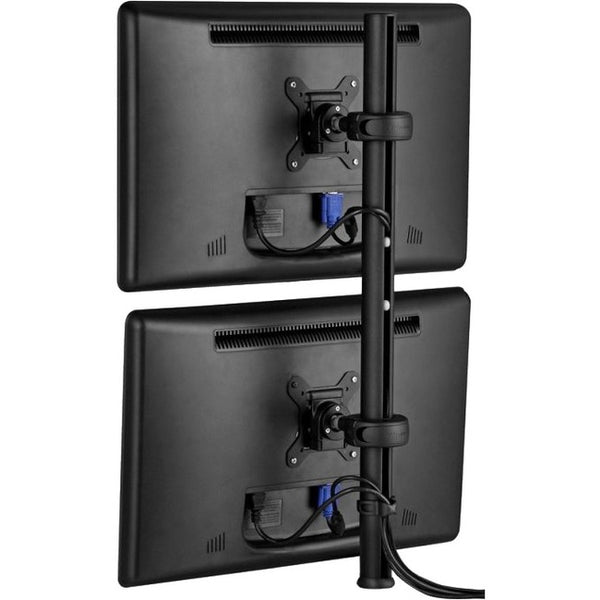 Atdec 29.5in pole desk mount with one display head - Loads up to 26.5lb - VESA 75x75, 100x100