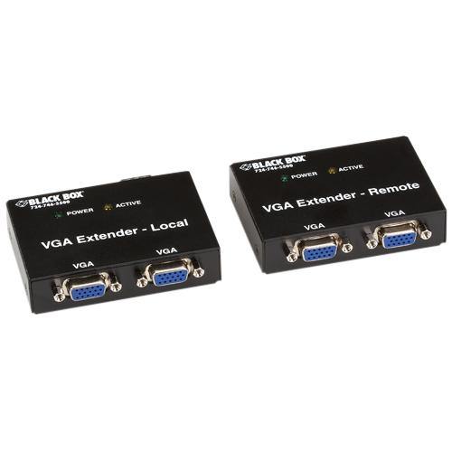 Black Box VGA Extender Kit, 2-Port Local, 2-Port Remote - American Tech Depot