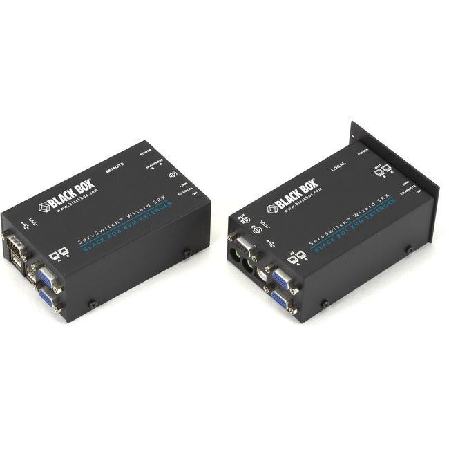 Black Box ServSwitch Wizard USB SRX KVM Extenders, Dual-Video, USB, Audio, and RS-232